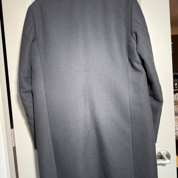 ZARA MAN Wool Blend Overcoat with Removable Inner Vest — Size L - Picture 2 of 3